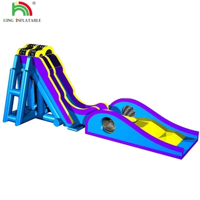 Affittacamere per feste commerciali Interessante scivolo gonfiabile blu pazzo per bambini e adulti