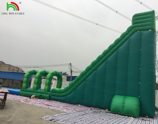 Scivolo d'acqua gigante gonfiabile scivolo d'acqua gonfiabile commerciale con piscina