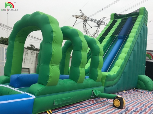 Scivolo d'acqua gigante gonfiabile scivolo d'acqua gonfiabile commerciale con piscina