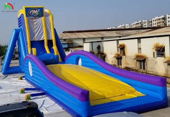 Scivolo acquatico di grado commerciale per adulti scivolo acquatico gonfiabile lungo grande per parco di divertimenti