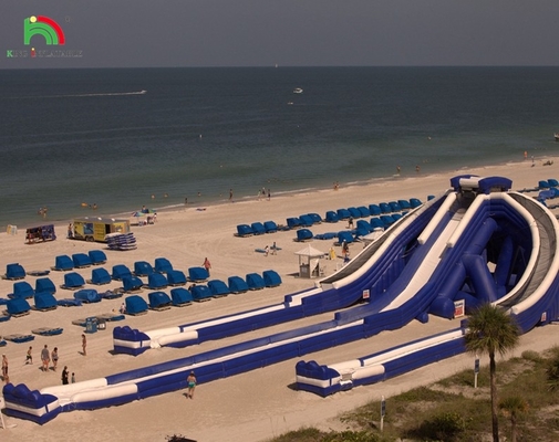 Super Triple Slide Slide d'acqua gonfiabile Parco acquatico per bambini all'aperto Slide d'acqua commerciale