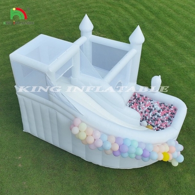 Combo Bouncy Castle House Bambini Scivolo Acquatico Con Pista A Pallone