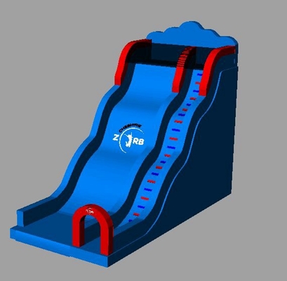 Slide ad acqua gonfiabile con sistema di soffiatore continuo