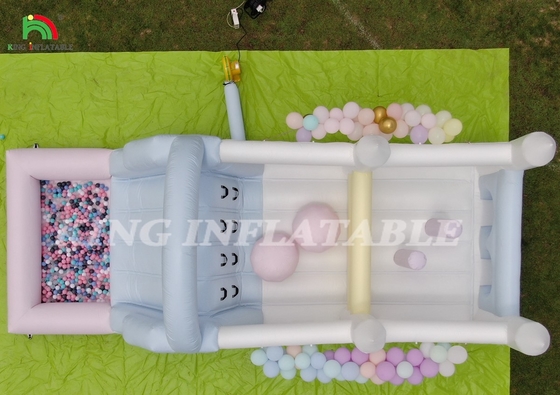 Bouncer gonfiabile Combo Corso di ostacoli Bounce Castello Casa con scivoli Ball Pit Climbing Blower