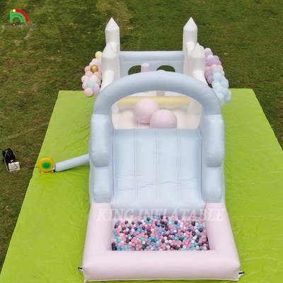 Bouncer gonfiabile Combo Corso di ostacoli Bounce Castello Casa con scivoli Ball Pit Climbing Blower