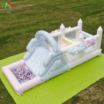 Bouncer gonfiabile Combo Corso di ostacoli Bounce Castello Casa con scivoli Ball Pit Climbing Blower