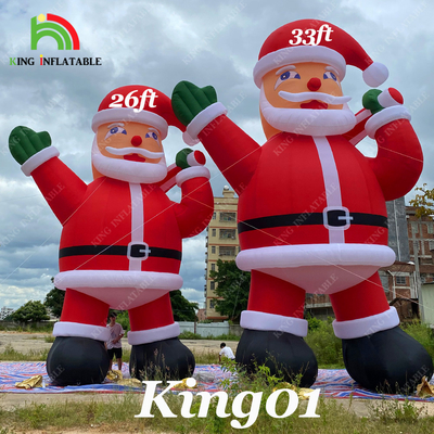20ft 26ft 33ft Pubblicità Babbo Natale gonfiabile Per la decorazione della festa di Natale