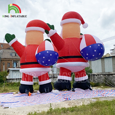 20ft 26ft 33ft Pubblicità Babbo Natale gonfiabile Per la decorazione della festa di Natale