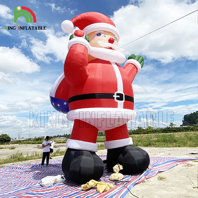 20ft 26ft 33ft Pubblicità Babbo Natale gonfiabile Per la decorazione della festa di Natale