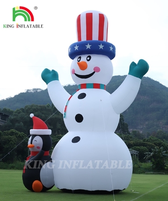 26/33FT uomo di neve natalizio gonfiabile gigante uomo di neve gonfiabile gonfiabile con ventilatore per Natale vacanza festa all'aperto decorazione giardino