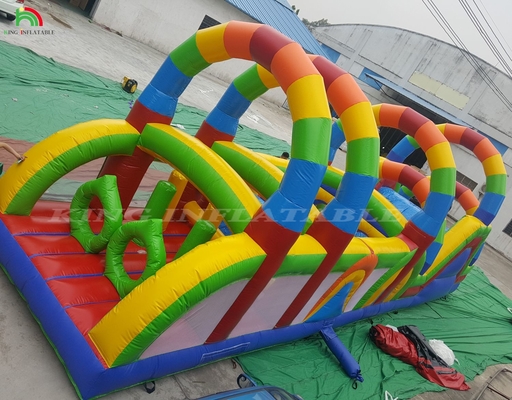 Corso di ostacoli per terra commerciale Sport Gioco di ostacoli gonfiabile per bambini