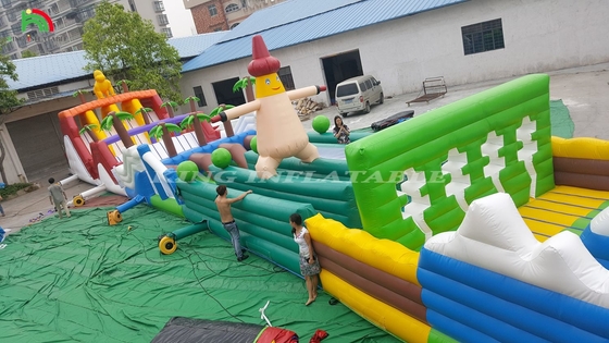 Corsi di ostacoli gonfiabili per adulti Giochi di festa a casa