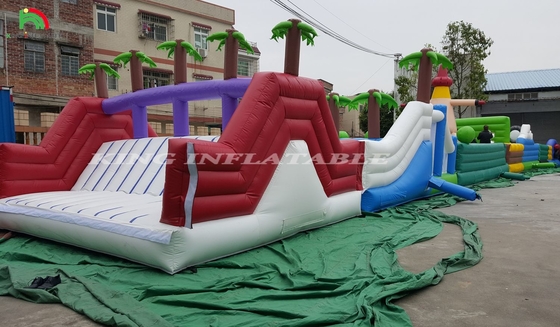 Corsi di ostacoli gonfiabili per adulti Giochi di festa a casa