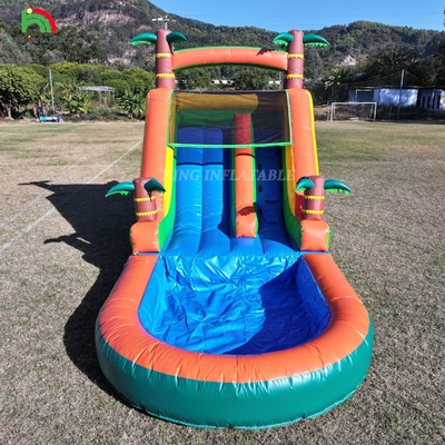 21x9x12FT Commercial Grade PVC Bounce House Slide d'acqua gonfiabile Slide tropicale con spruzzo