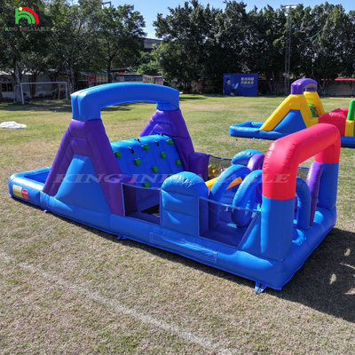 Commercial Outdoor Inflatable Bouncer Combo Bounce House Kids Party Castello a balzo con Slide Ball Pit Climbing Obstacle Blower