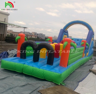 Parco giochi gonfiabile Giant PVC Bambini Corso di ostacoli gonfiabili all' aperto