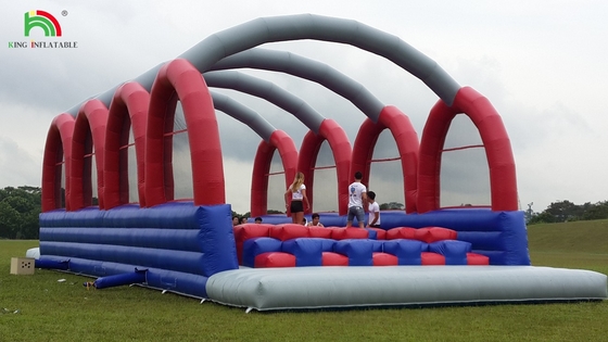 Tarpaulin in PVC 5k Corso di ostacoli gonfiabili Combo Large Slide Interattivo Per Adulti