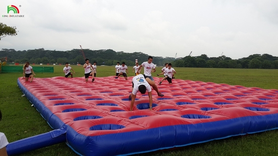 Sfida competitiva Corso di ostacoli gonfiabile a rimbalzo Materasso in PVC Corrente Corso gonfiabile Attrezzature per l'evento