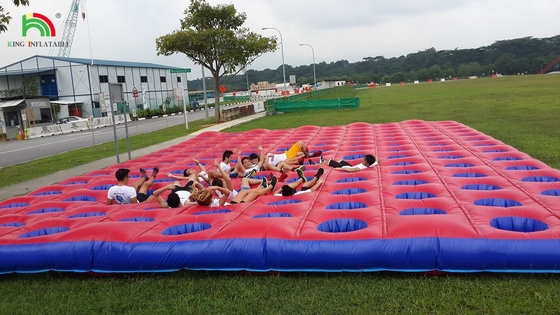 Sfida competitiva Corso di ostacoli gonfiabile a rimbalzo Materasso in PVC Corrente Corso gonfiabile Attrezzature per l'evento