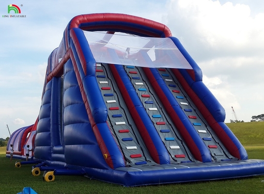 Corso di ostacoli gonfiabile commerciale all'aperto Sfide per adulti Scala gonfiabile Bounce House Giochi sportivi