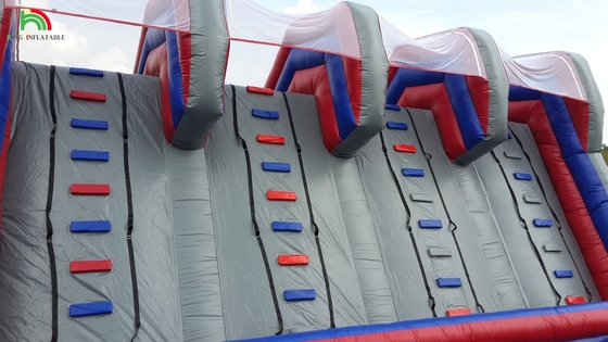 Personalizzazioni per arrampicata gonfiabile Castello a rimbalzo Scivolo ostacolo divertimento Prodotti sportivi pista di ostacoli a terra gonfiabile