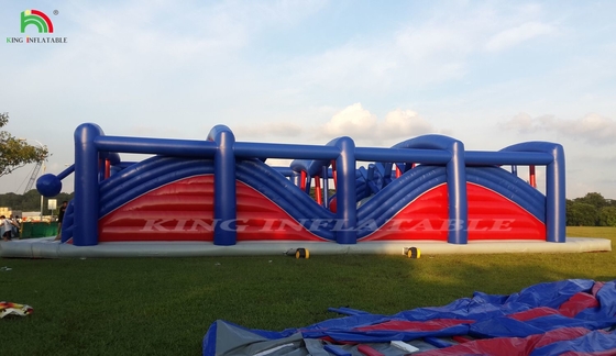 Corso di ostacoli gonfiabile da 5 km Corsi di sfida da 5 km Combinato Attrezzature da gioco per adulti e bambini