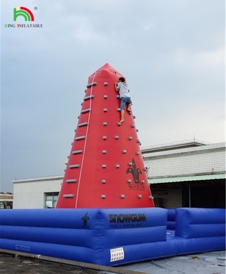 Popular Outdoor Mobile Amusement Air Challenging Games Inflatabile Torre d'arrampicata Rocca Parete d'arrampicata per bambini Indoor