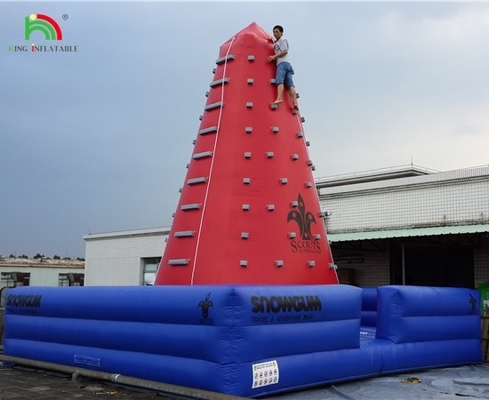 Popular Outdoor Mobile Amusement Air Challenging Games Inflatabile Torre d'arrampicata Rocca Parete d'arrampicata per bambini Indoor
