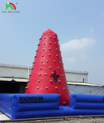Popular Outdoor Mobile Amusement Air Challenging Games Inflatabile Torre d'arrampicata Rocca Parete d'arrampicata per bambini Indoor