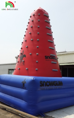 Popular Outdoor Mobile Amusement Air Challenging Games Inflatabile Torre d'arrampicata Rocca Parete d'arrampicata per bambini Indoor