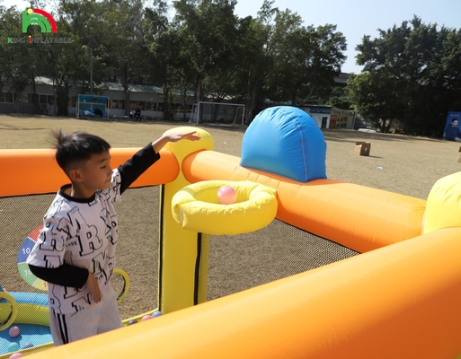 Bambini Casa gonfiabile a rimbalzo Combo Party Bambino gonfiabile Salto castello a rimbalzo con piscina a scivolo Cesto a freccette Trampolino