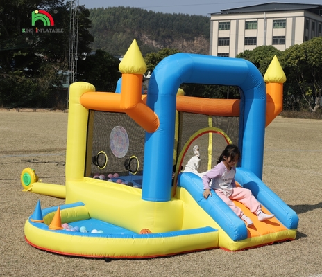 Bambini Casa gonfiabile a rimbalzo Combo Party Bambino gonfiabile Salto castello a rimbalzo con piscina a scivolo Cesto a freccette Trampolino