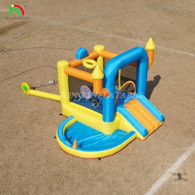 Bambini Casa gonfiabile a rimbalzo Combo Party Bambino gonfiabile Salto castello a rimbalzo con piscina a scivolo Cesto a freccette Trampolino