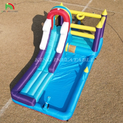 Casa gonfiabile a rimbalzo combo con scivolo Scalare le pareti ostacoli Trampolino palla Piscina
