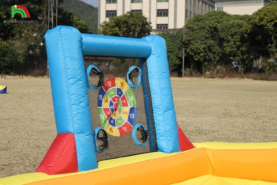 Bouncer gonfiabile Combo Bounce House doppia corsia scivolo d'acqua gonfiabile con piscina d'acqua trampolino tiro a rete basket arrampicata
