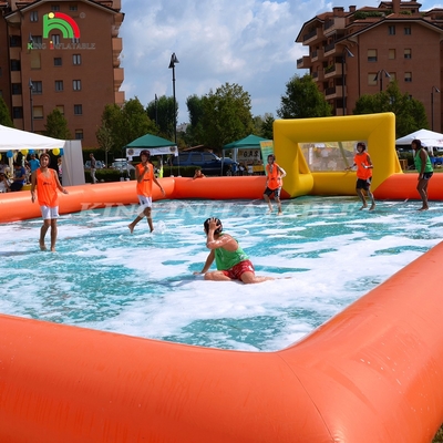 Fabbrica personalizzato PVC inflatabile campo da gioco di calcio inflatabile campo da calcio per gioco di sport all'aperto