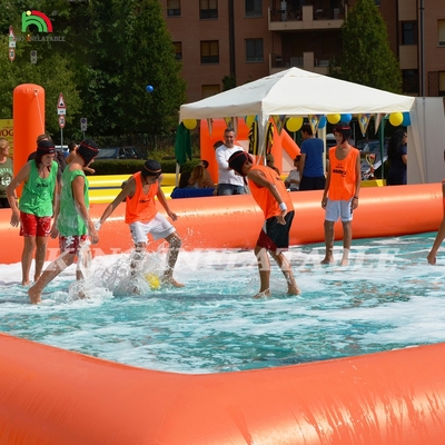 Fabbrica personalizzato PVC inflatabile campo da gioco di calcio inflatabile campo da calcio per gioco di sport all'aperto