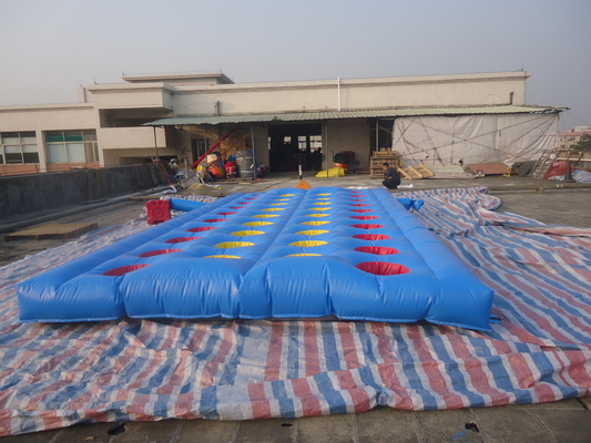 Fuori Giallo Challenge Inflatabile Meltdown Sport Gioco Con Macchina Rotativa