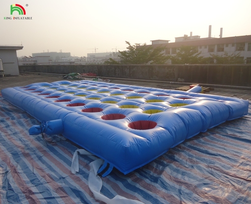 Fuori Giallo Challenge Inflatabile Meltdown Sport Gioco Con Macchina Rotativa