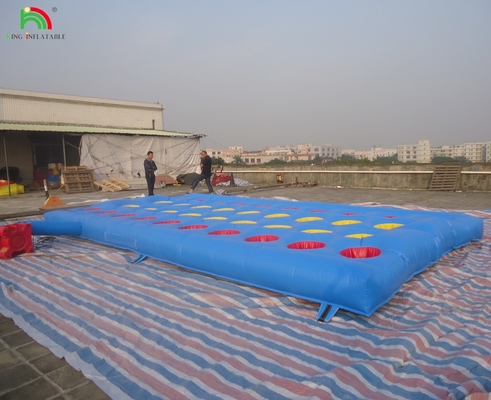 Fuori Giallo Challenge Inflatabile Meltdown Sport Gioco Con Macchina Rotativa