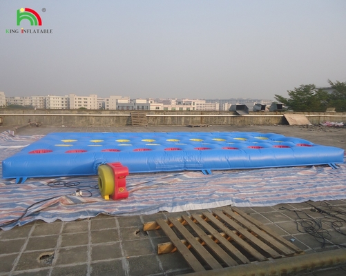 Fuori Giallo Challenge Inflatabile Meltdown Sport Gioco Con Macchina Rotativa