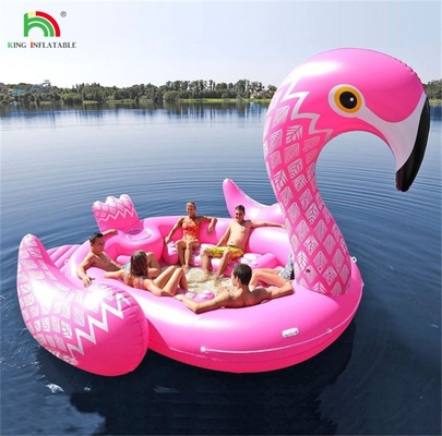 6 Persone Inflatabile Peacock Acqua Monte Mare Lago Piscina Galleggiante Giocattolo Acqua Gigante Unicorn Flamingo Inflatabile Letto Galleggiante Per Festa Acqua