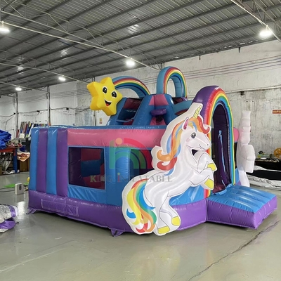 Bouncer gonfiabile Combo Corso di ostacoli Bounce Castello Casa con scivoli Pista di palla Arrampicata Blower ostacolo