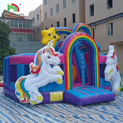 Bouncer gonfiabile Combo Corso di ostacoli Bounce Castello Casa con scivoli Pista di palla Arrampicata Blower ostacolo