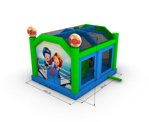 Arena di combattimento gonfiabile Adulti Bambini Parco di trampolino Gladiatore gonfiabile Gioco di battaglia Joust Castello di rimbalzo
