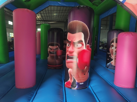Arena di combattimento gonfiabile Adulti Bambini Parco di trampolino Gladiatore gonfiabile Gioco di battaglia Joust Castello di rimbalzo
