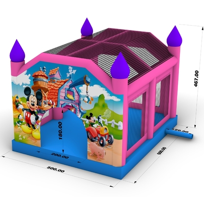 Commerciale Casa gonfiabile Bouncer Mickey Mouse gonfiabile Salto Bouncy Castello Casa gonfiabile per bambini adulti festa