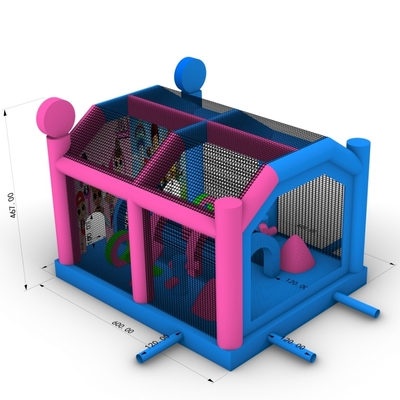 Commercial Inflatabile Bounce House Castle Combo Inflatabile Bouncy Jumping Castle con trampolino di ostacoli