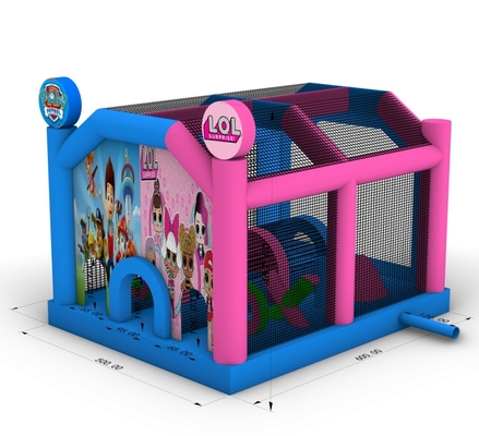 Commercial Inflatabile Bounce House Castle Combo Inflatabile Bouncy Jumping Castle con trampolino di ostacoli