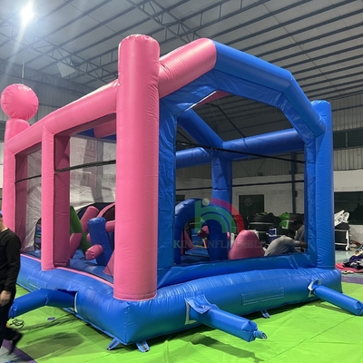 Commercial Inflatabile Bounce House Castle Combo Inflatabile Bouncy Jumping Castle con trampolino di ostacoli
